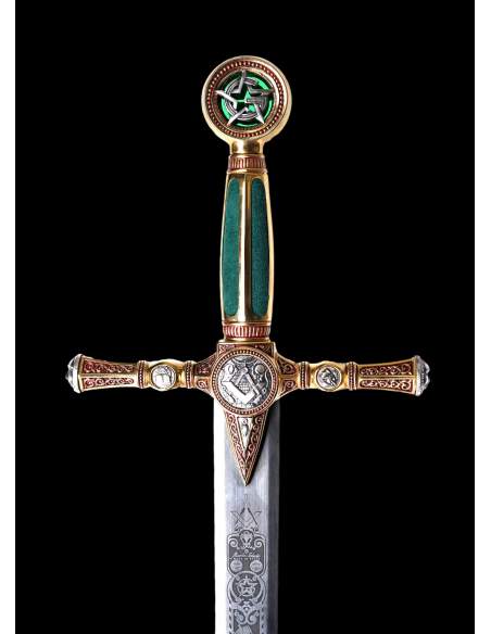 Masonic Sword (Gold Deep Etching) - Swords - Medieval Weapons