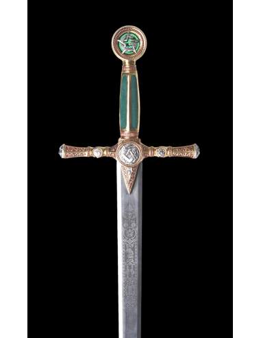 Masonic Sword (Gold Deep Etching) - Swords - Medieval Weapons