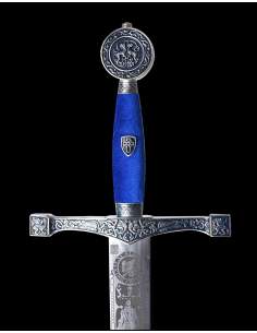 Excalibur Sword (Silver Deep Etching) - Swords - Medieval Weapons
