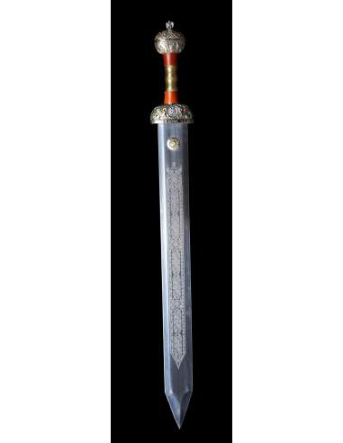 Gladius Julio Cesar empuñadura madera y metal