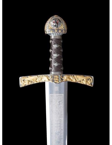 Richard LionHeart Sword (Silver/Gold) - Swords - Medieval Weapons