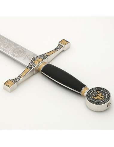 Espada Excálibur (Plata Dec.Oro)