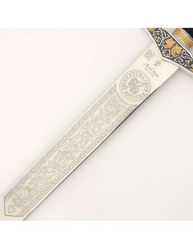 Espada Excálibur (Plata Dec.Oro)