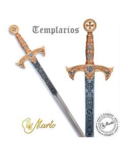 Espada Templarios (Oro Esmalt.Rojo) 2
