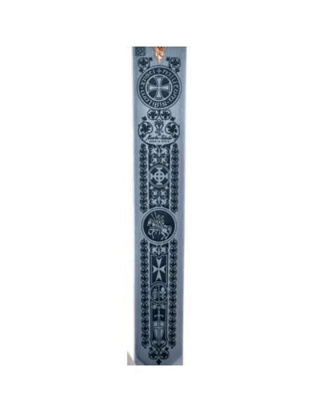 Espada Templarios (Plata  Esmalt.Azul)