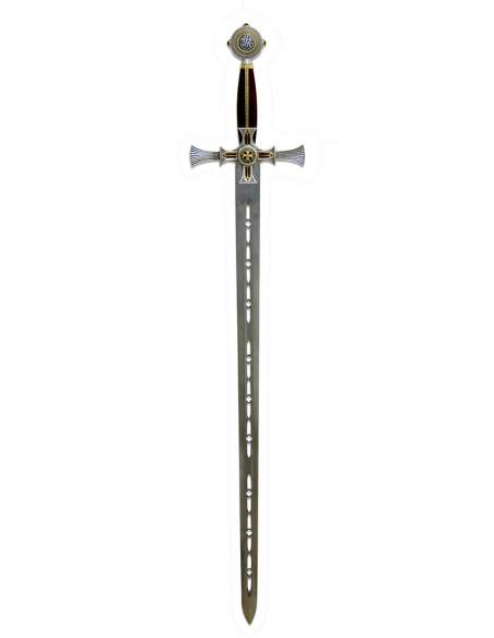 Espada Templaria Damasquinada