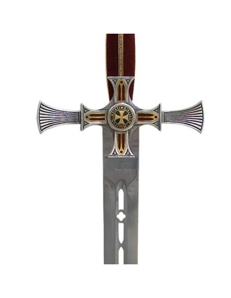 Espada Templaria Damasquinada