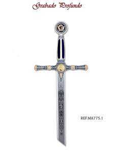 Masonic Sword (Silver Deep Etching)