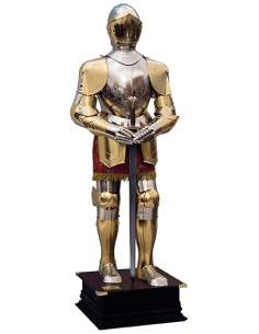 Armadura Natural Grabada Dorada