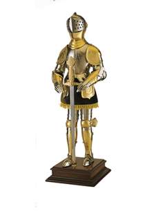 Armadura Mini Grabada Dorada