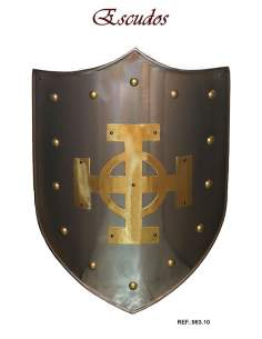 Shield Brass Celtic Cross