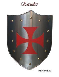 Escudo Cruz Templaria Roja