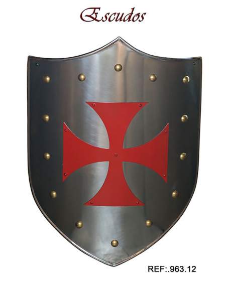Escudo Cruz Templaria Roja