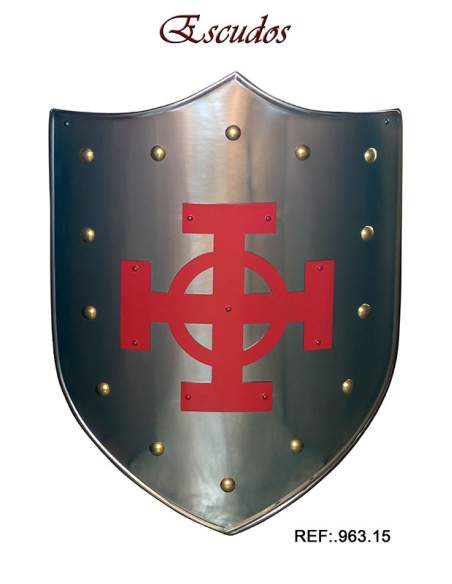 Medieval Shield Red Celtic Cross