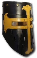 Casco de cuero GRAN YELMO DE LAS CRUZADAS