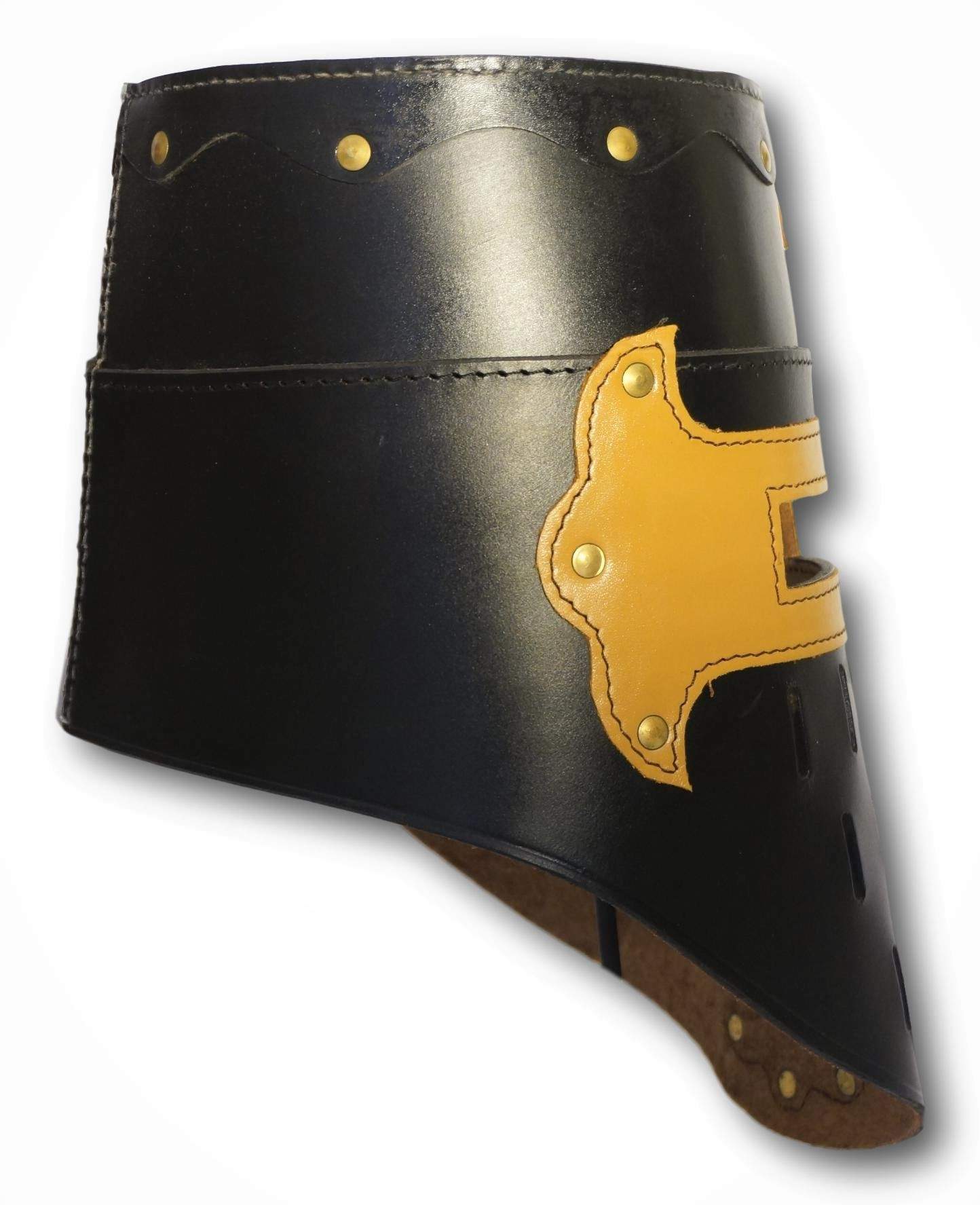 Casco de cuero GRAN YELMO DE LAS CRUZADAS