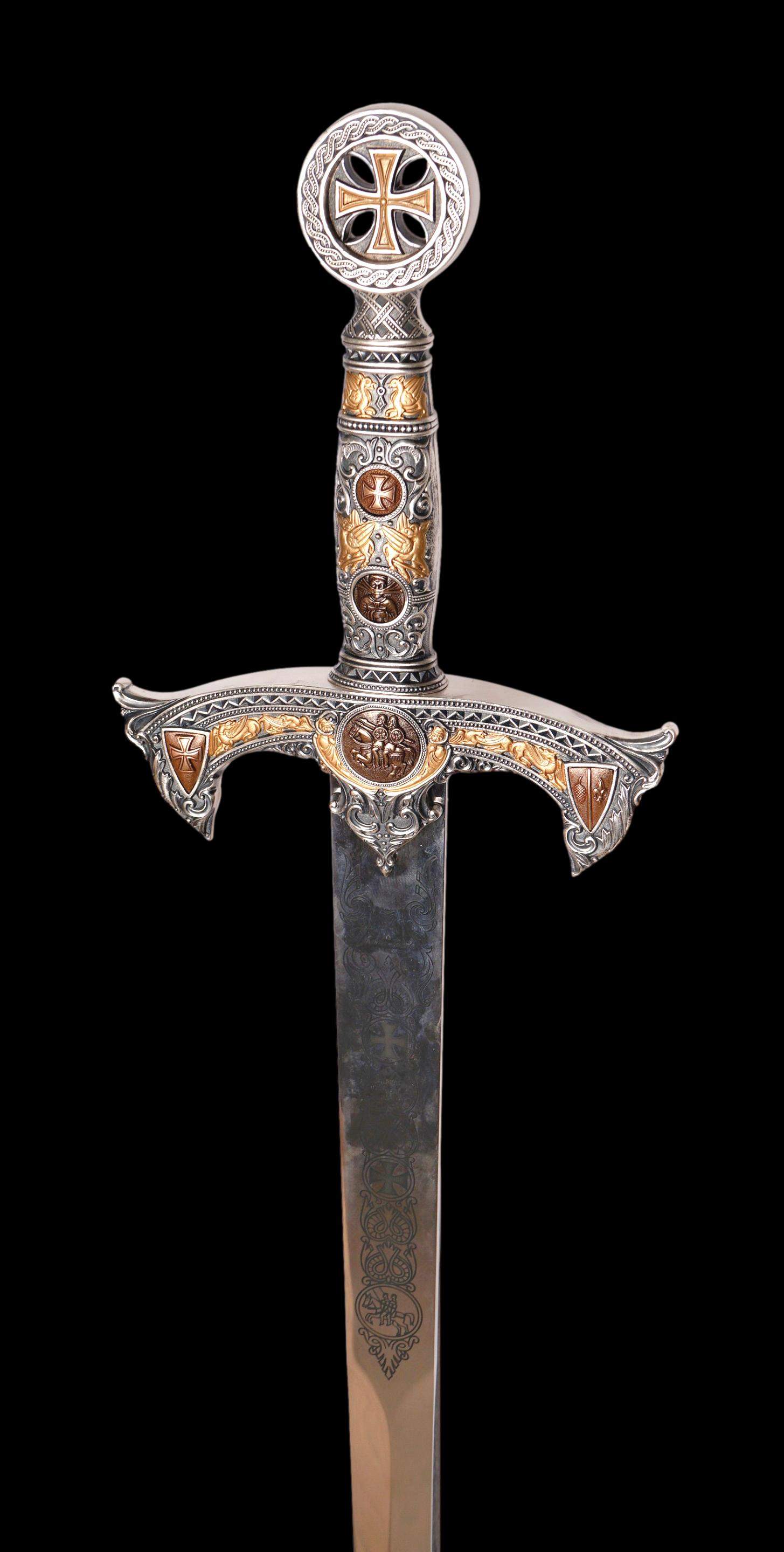 Espada Templarios (Plata D.Oro)