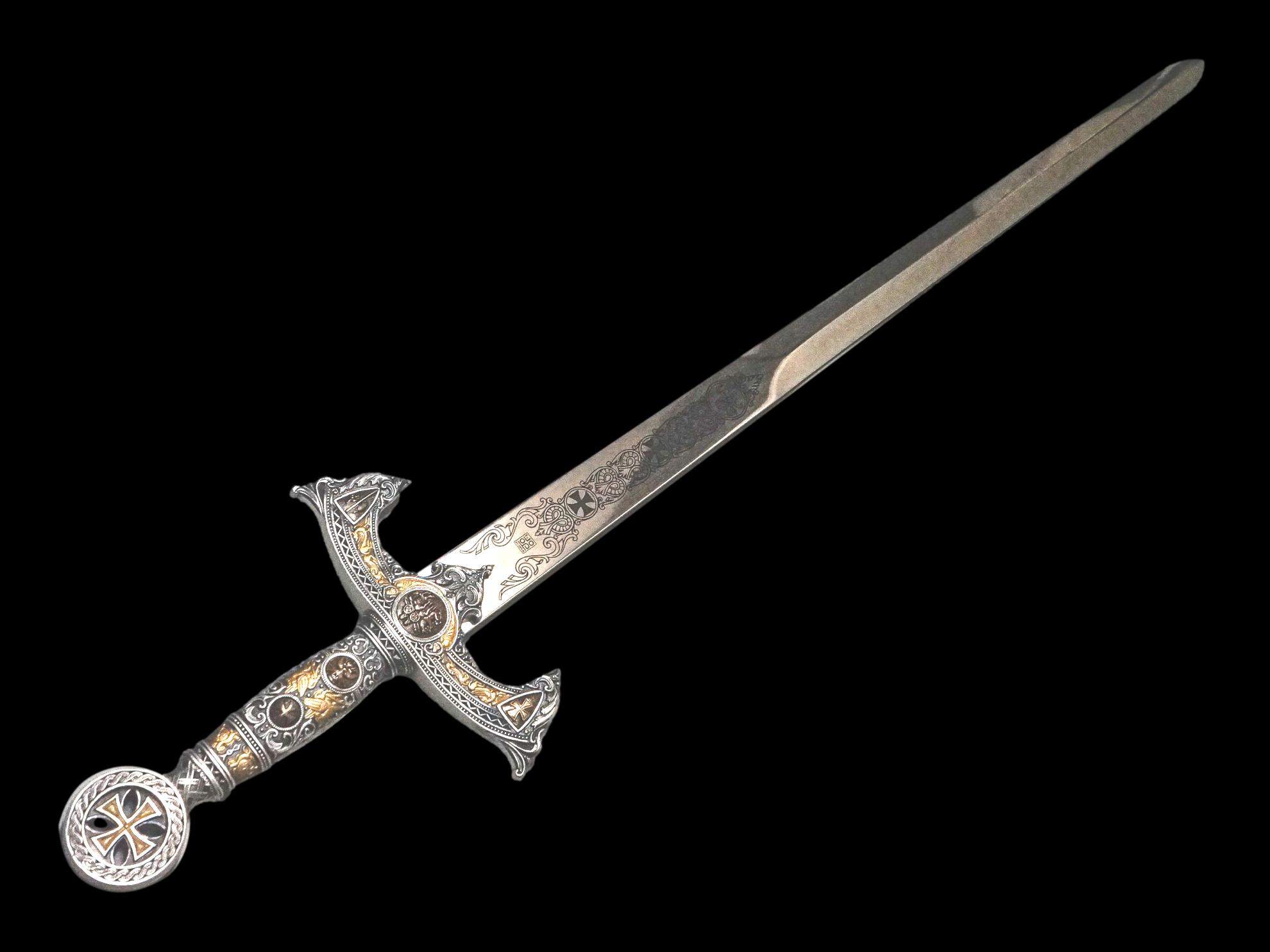 Espada Templarios (Plata D.Oro)
