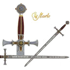 Espada Templaria Damasquinada