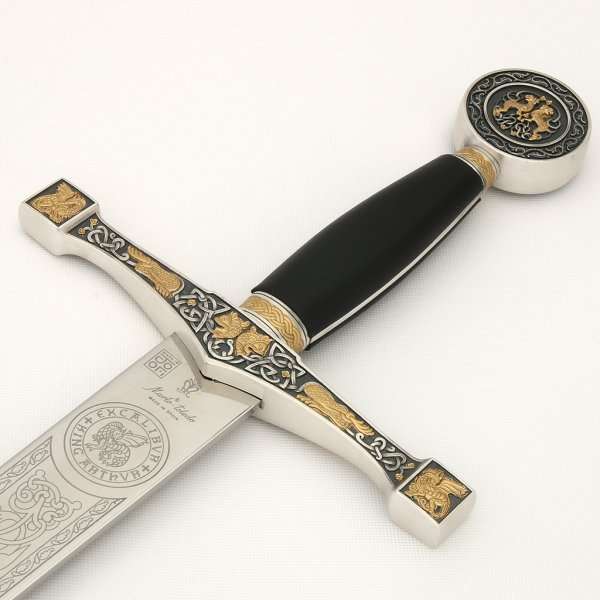 Espada Excálibur (Plata Dec.Oro)