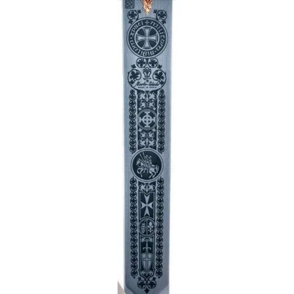 Espada Templarios (Plata  Esmalt.Azul)