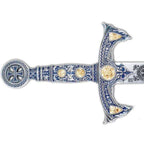 Espada Templarios (Plata  Esmalt.Azul)