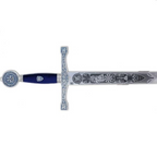 Espada Excálibur (Plata Grab.Prof. Azul)