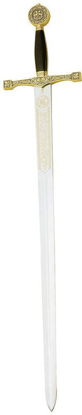 Espada Excálibur (Oro Esmaltado Azul)