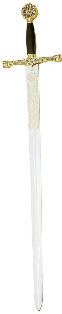Espada Excálibur (Oro Esmaltado Azul)