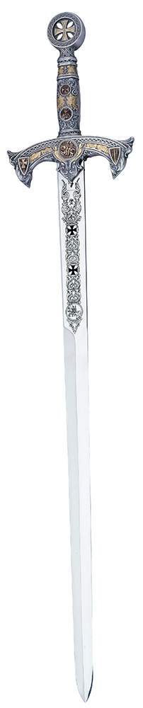 Espada Templarios (Plata D.Oro)