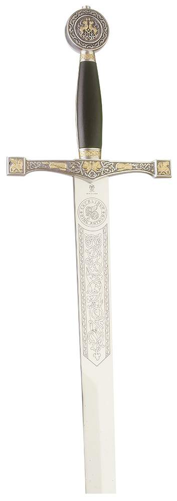 Espada Excálibur (Plata Dec.Oro)