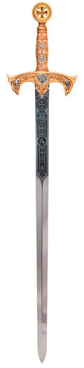 Espada Templarios (Oro Esmalt.Rojo)