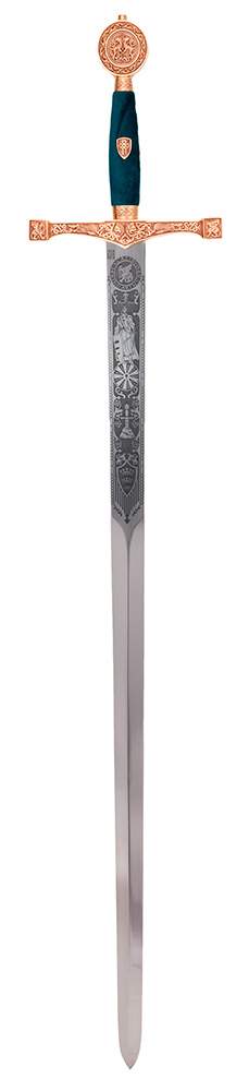 Espada Excálibur (Oro Grab.Prof.)