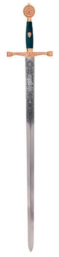 Espada Excálibur (Oro Grab.Prof.)