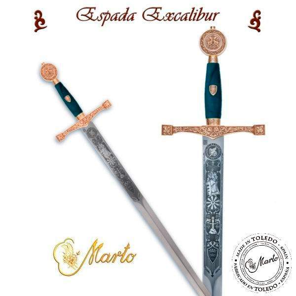 Espada Excálibur (Oro Grab.Prof.)