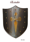 Escudo Medieval Cruz Orden de Santiago Latón