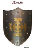 Escudo Medieval Cruz Celta Latón