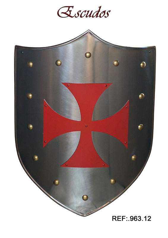 Escudo Cruz Templaria Roja