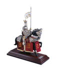 Caballo Armadura Acab. Plata F. Roja Leones