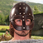 CASCO VIKINGO VENDEL CUERO