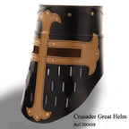 Casco de cuero GRAN YELMO DE LAS CRUZADAS