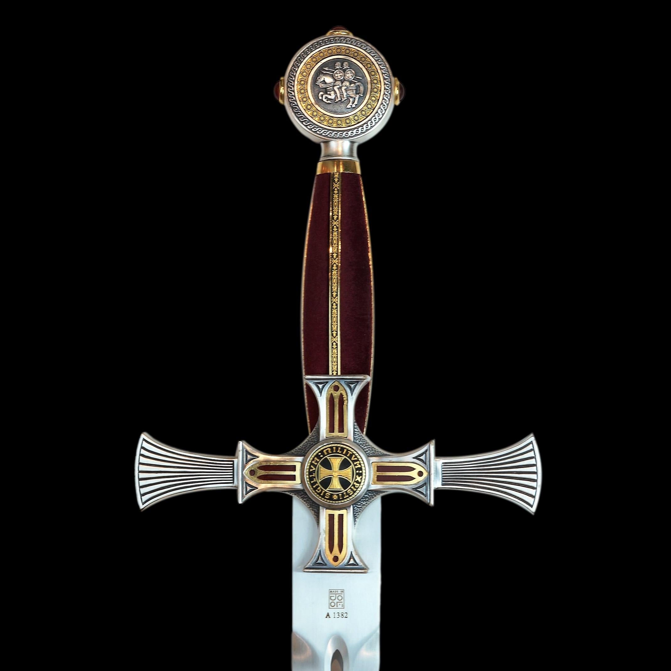 Espada Templaria Damasquinada